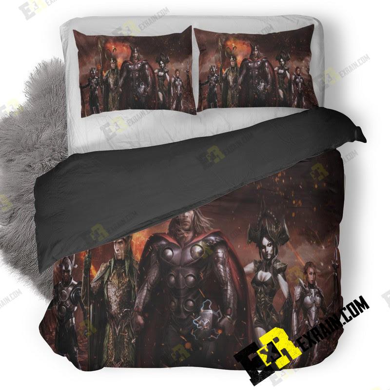 Thor Ragnarok Fan Poster 3D Customized Duvet Cover Bedding Set