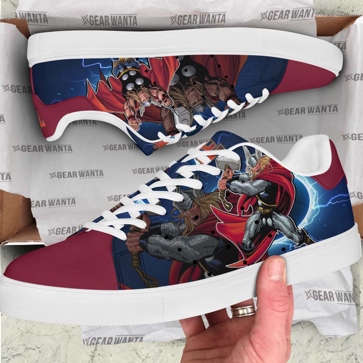 Thor Skate Shoes Custom Comic Sneakers