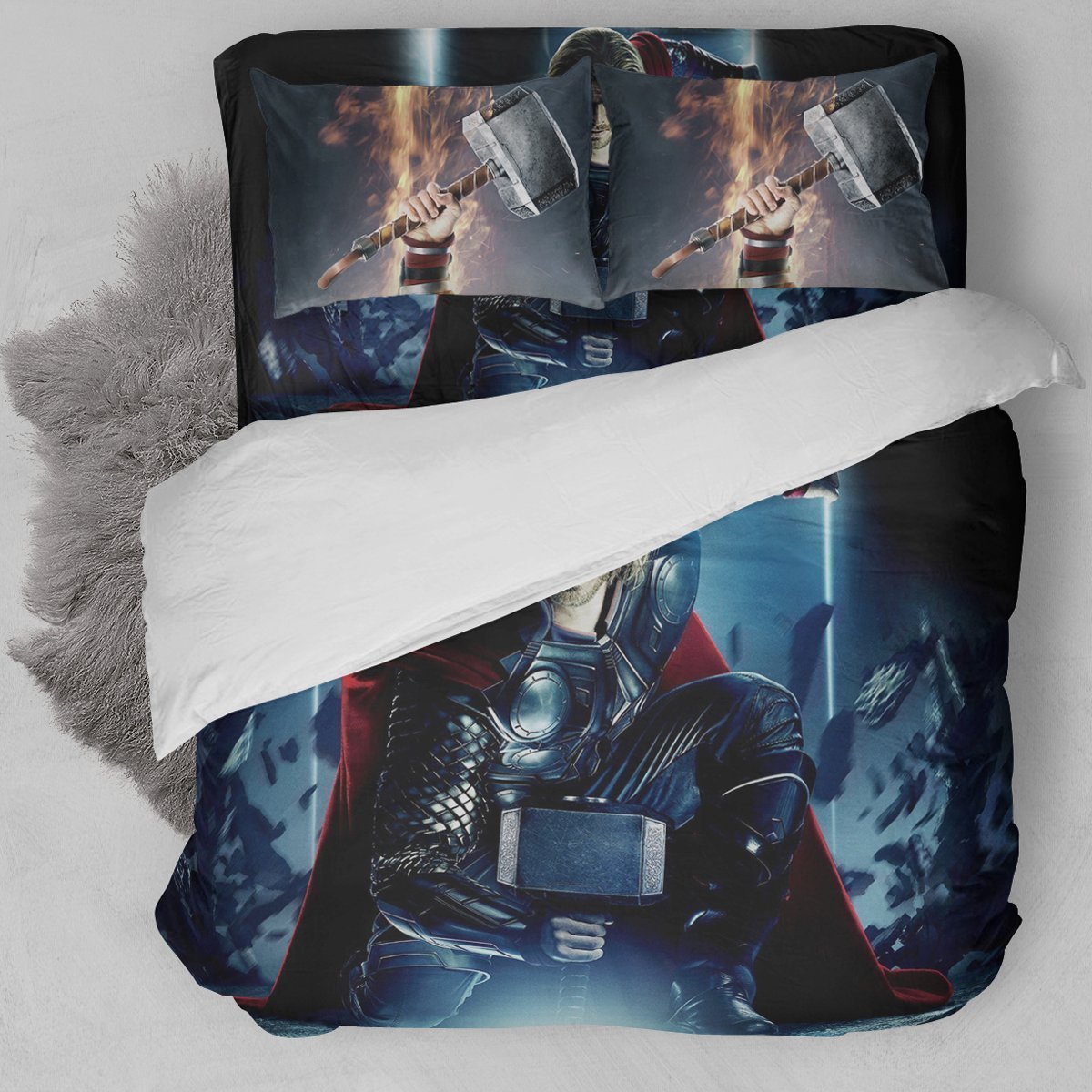 Thor Superhero Duvet Cover Bedding Set