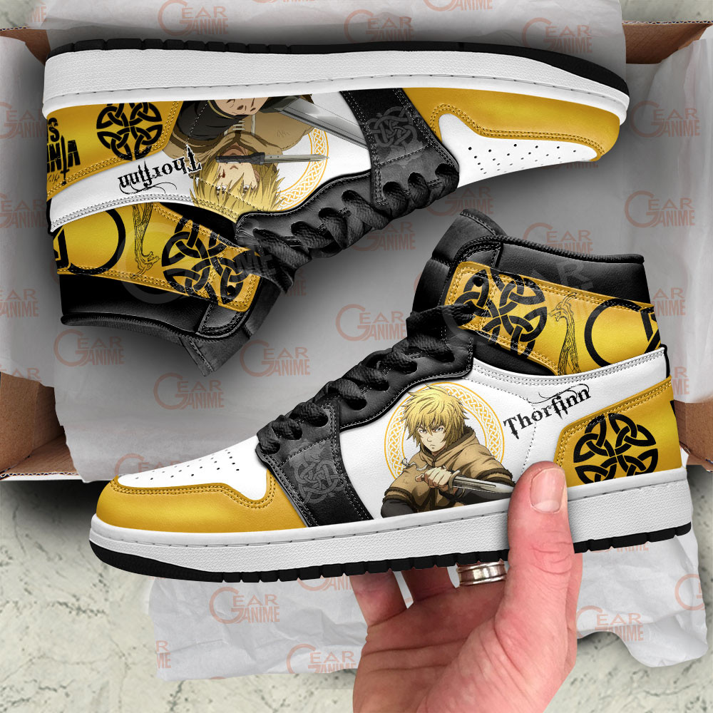 Thorfinn JD1s Sneakers Vinland Saga Anime Shoes, Air Jordan Hightop