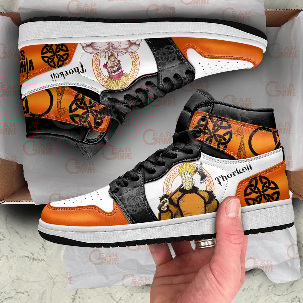 Thorkell JD1s Sneakers Vinland Saga Anime Shoes, Air Jordan Hightop