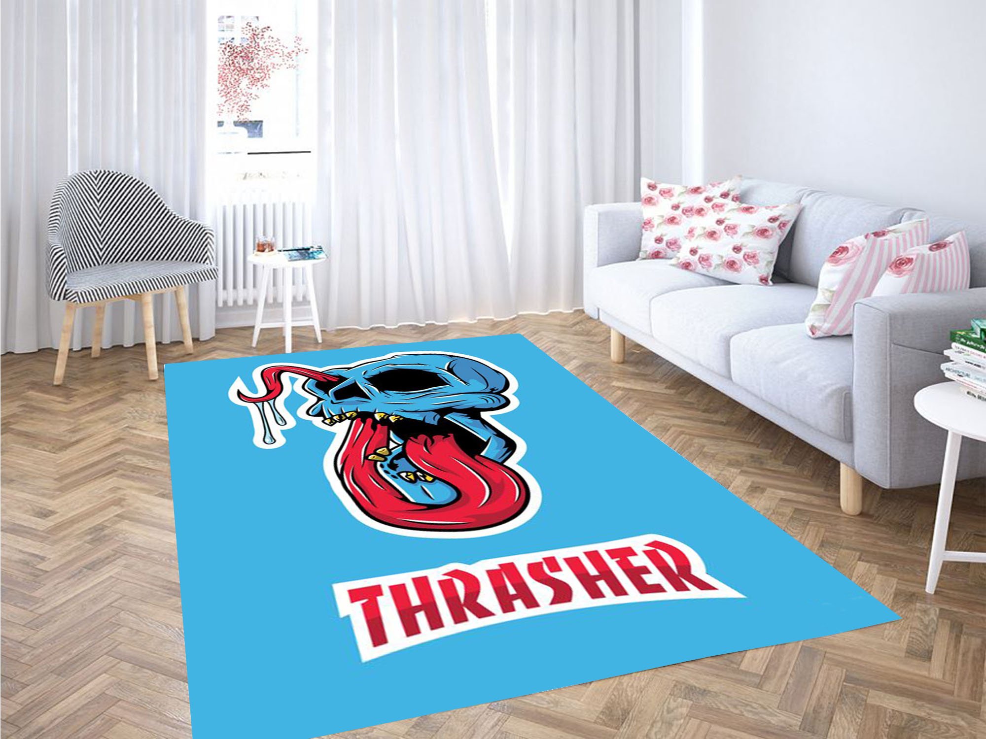 Thrasher Wallpaper Carpet Rectangle Rug