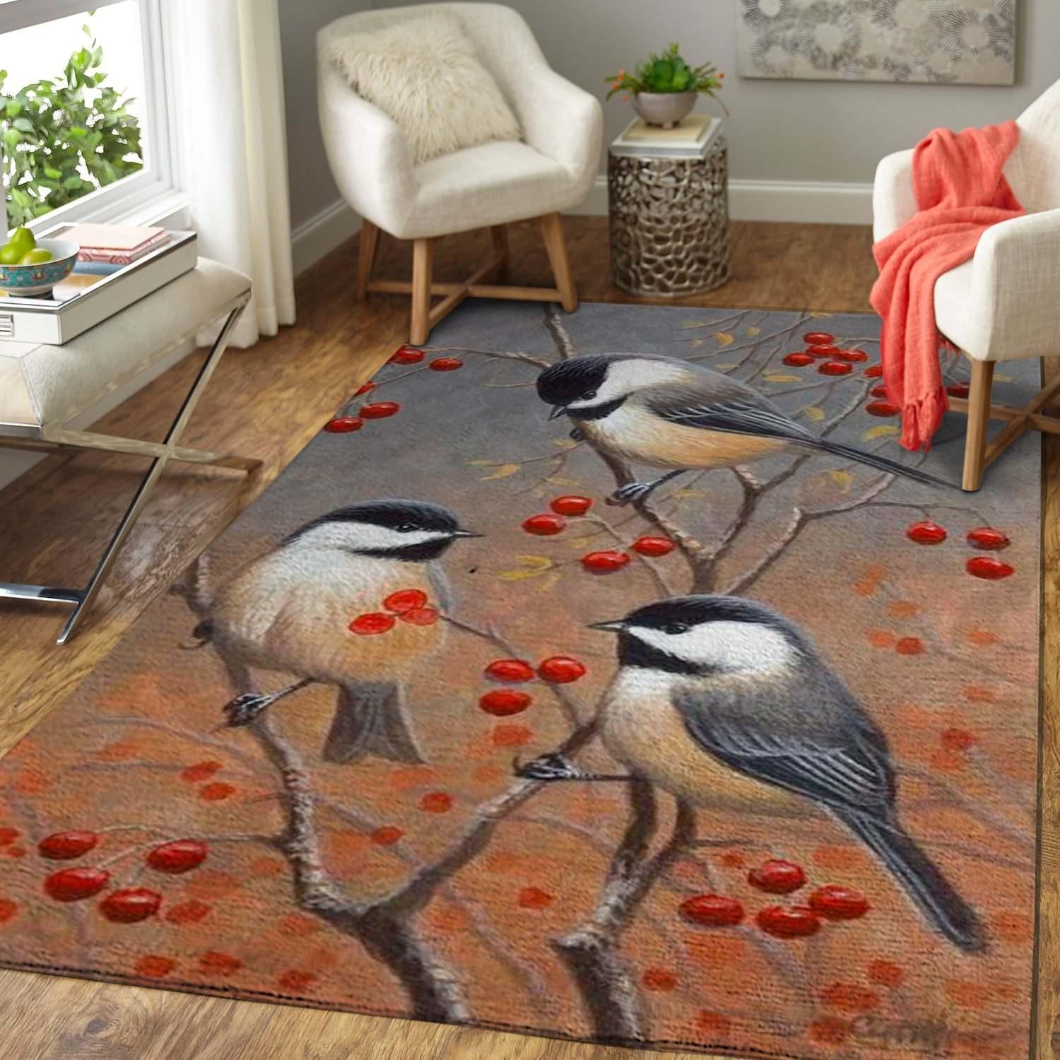 Three Birds Area Rectangle Rug