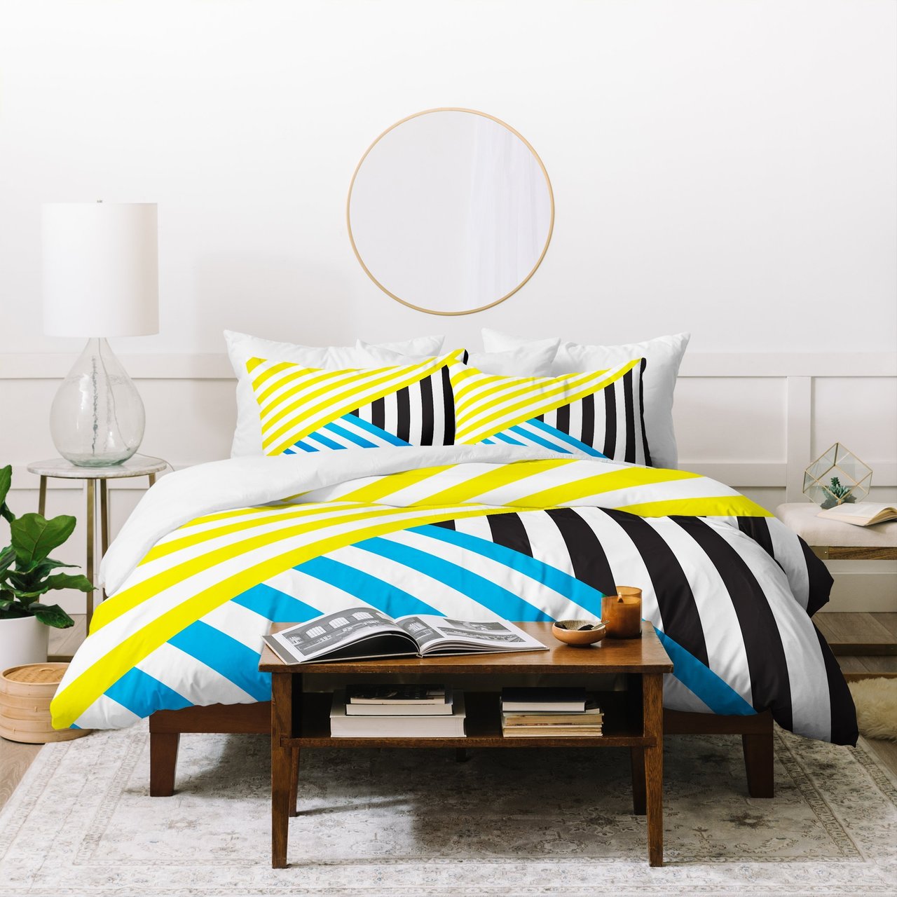 Three Of The Possessed Wave Tricolour Duvet Cover Bedding Set