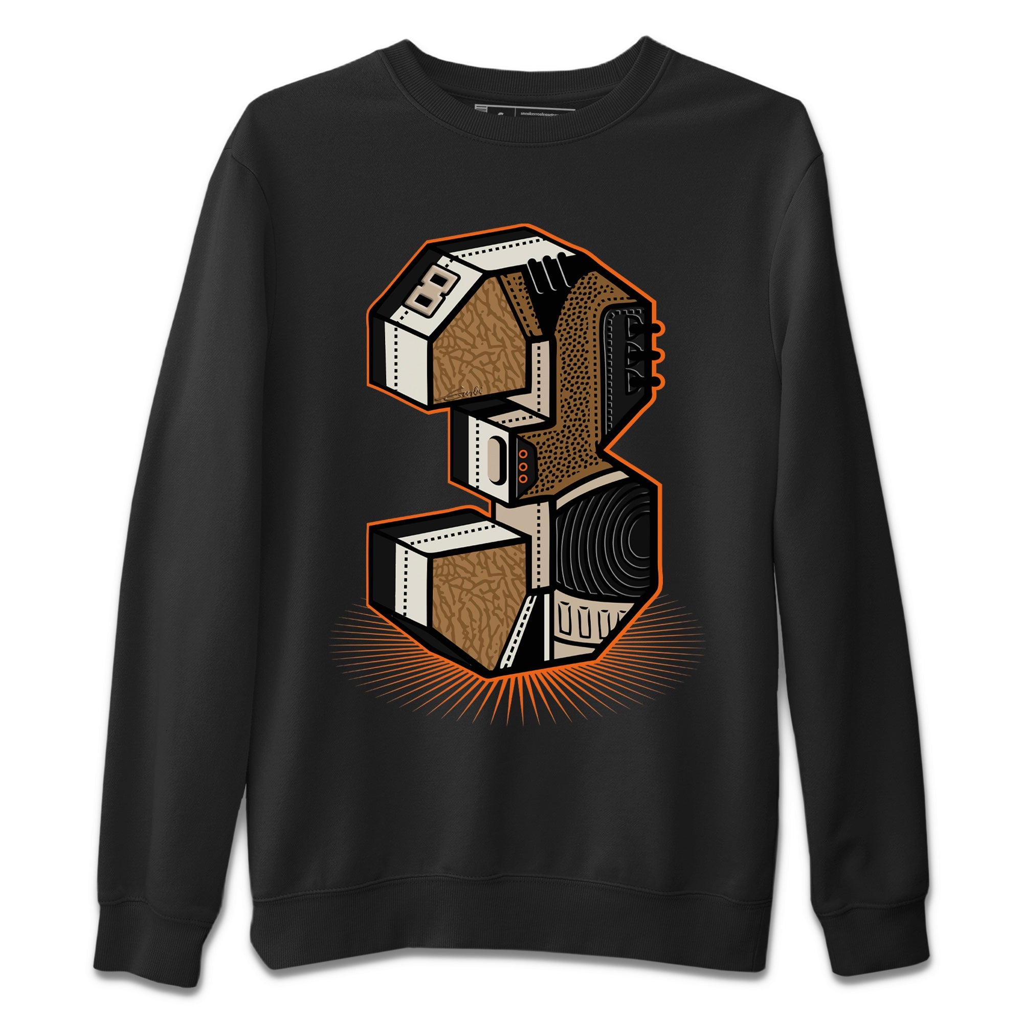 Three Statue Unisex Sweater – Air Jordan 3 Desert Elephant, Sneakers Matching Sweater