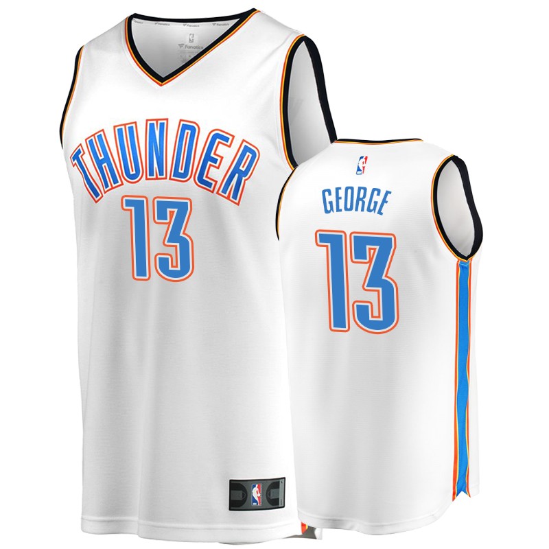 Thunder Men's Paul George #13 Icon Fanatics Branded Jersey