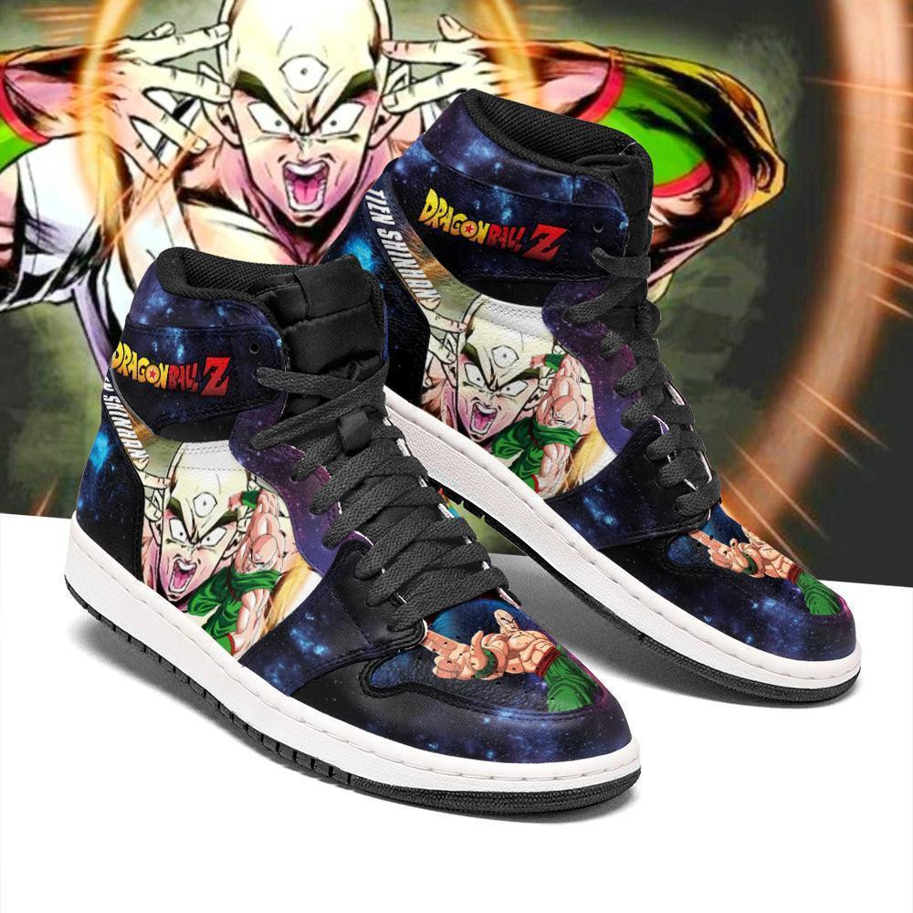 Tien Shinhan JD1s Sneakers Galaxy Dragon Ball Anime Shoes, Air Jordan Hightop