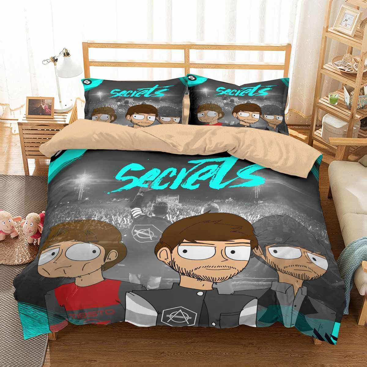 Tiesto And Kshmr – Secrets 3D Customized Duvet Cover Bedding Set