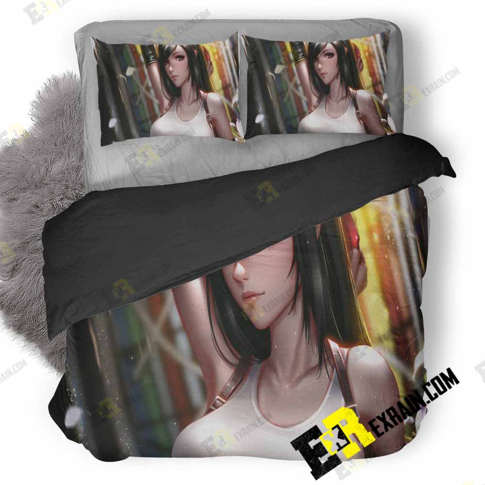 Tifa Final Fantasy Artwork U6 3D Customized Duvet Cover Bedding Set