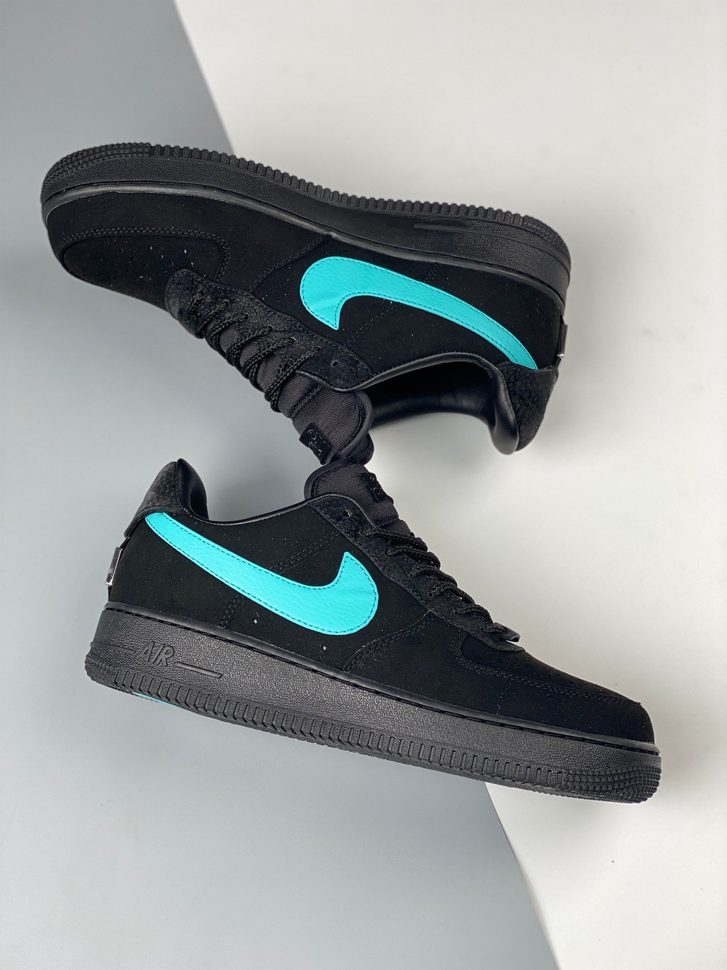 Tiff & Co. x Nike Air Force 1 Low ‘1837’ Black Blue For Sale