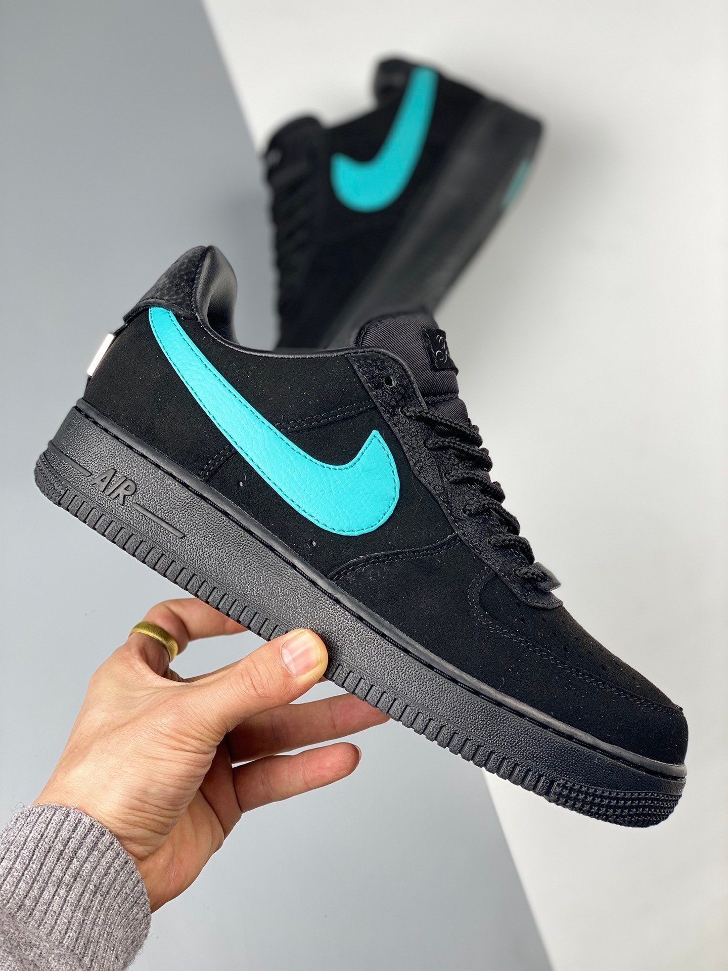 Tiff & Co. x Nike Air Force 1 Low ‘1837’ Black Blue For Sale