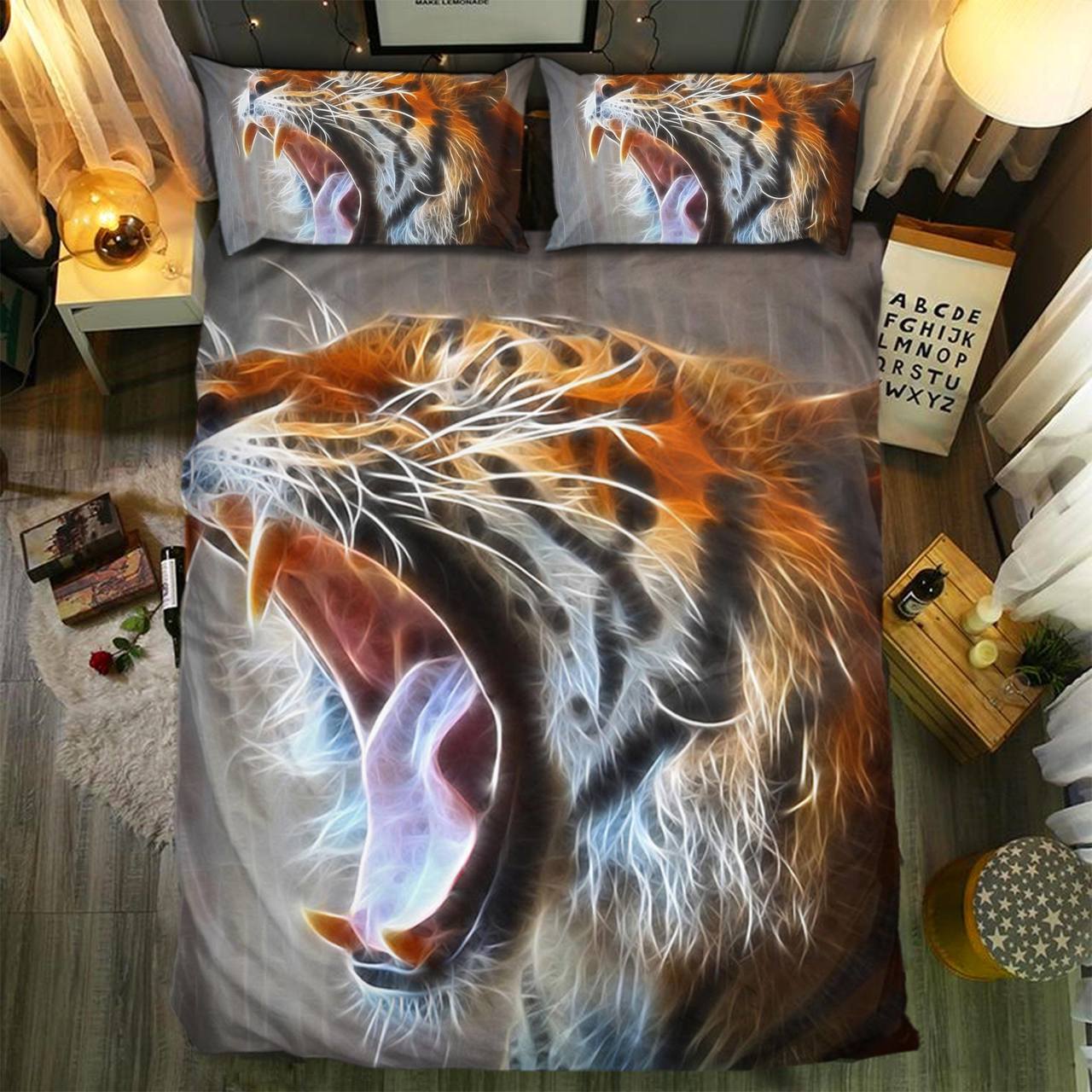 Tiger 3D Customized Duvet Cover Bedding Set