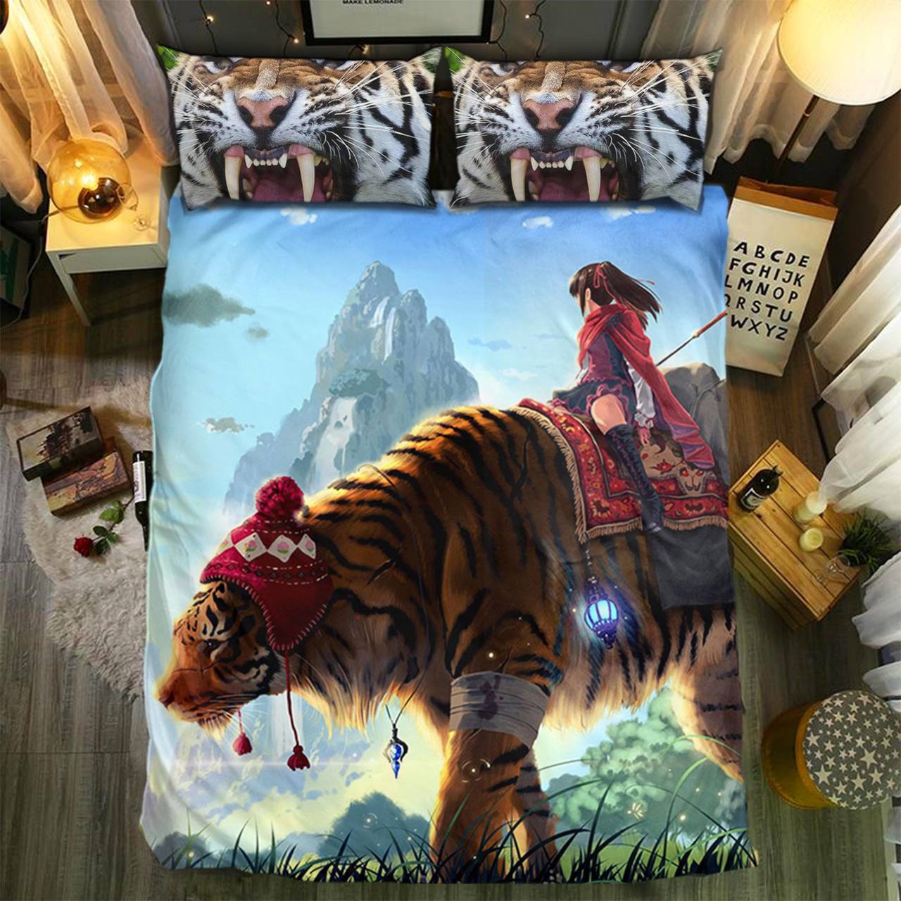 Tiger 3D Customized Duvet Cover Bedding Set