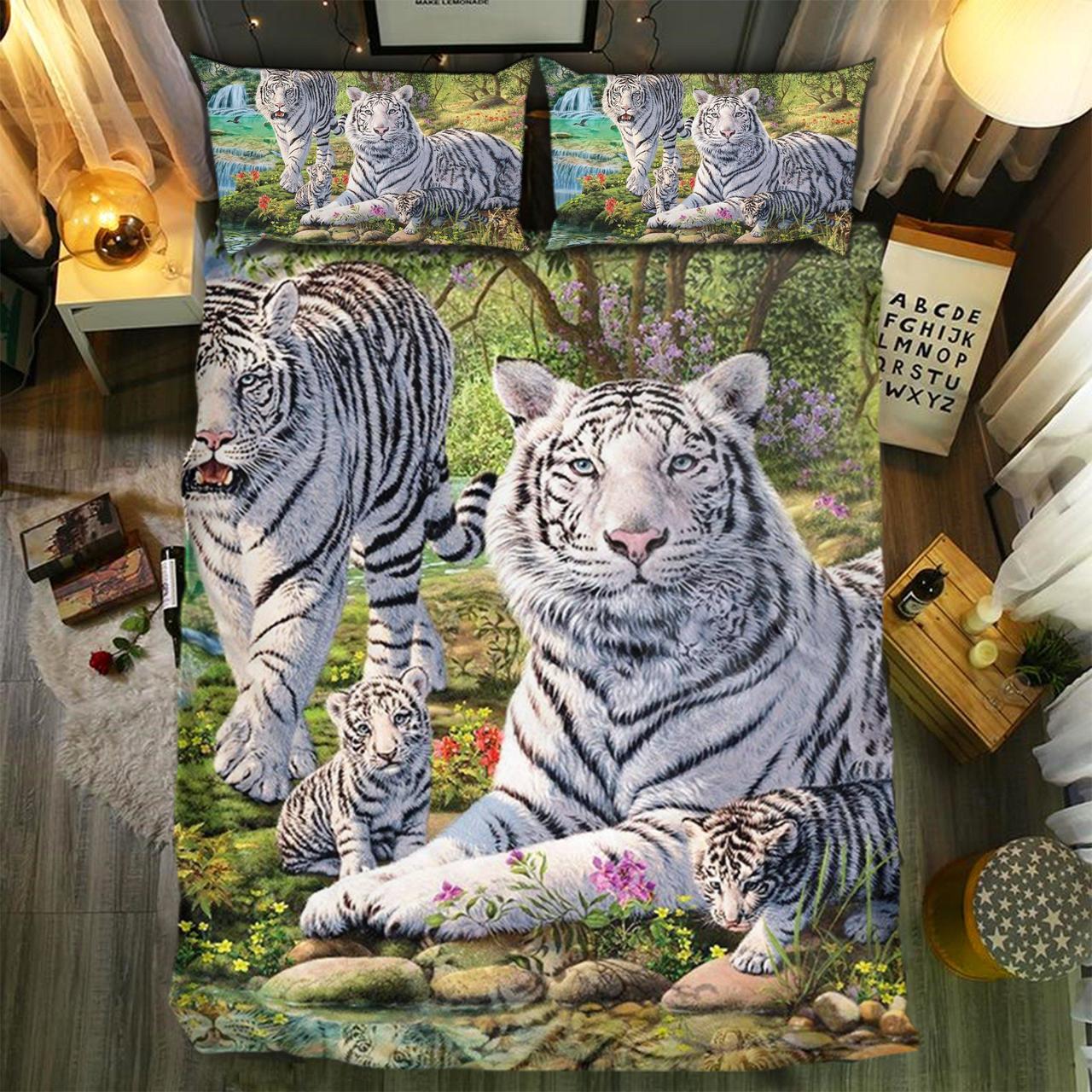 Tiger 3D Customized Duvet Cover Bedding Set