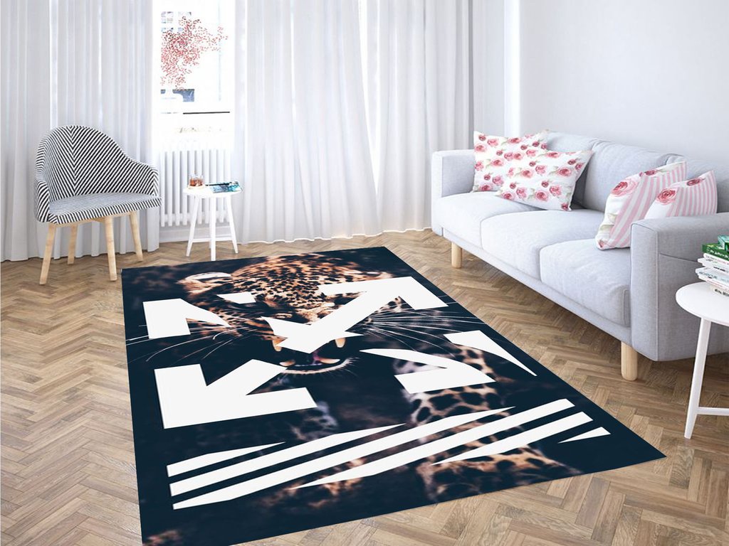 Tiger Background Living Room Modern Carpet Rectangle Rug