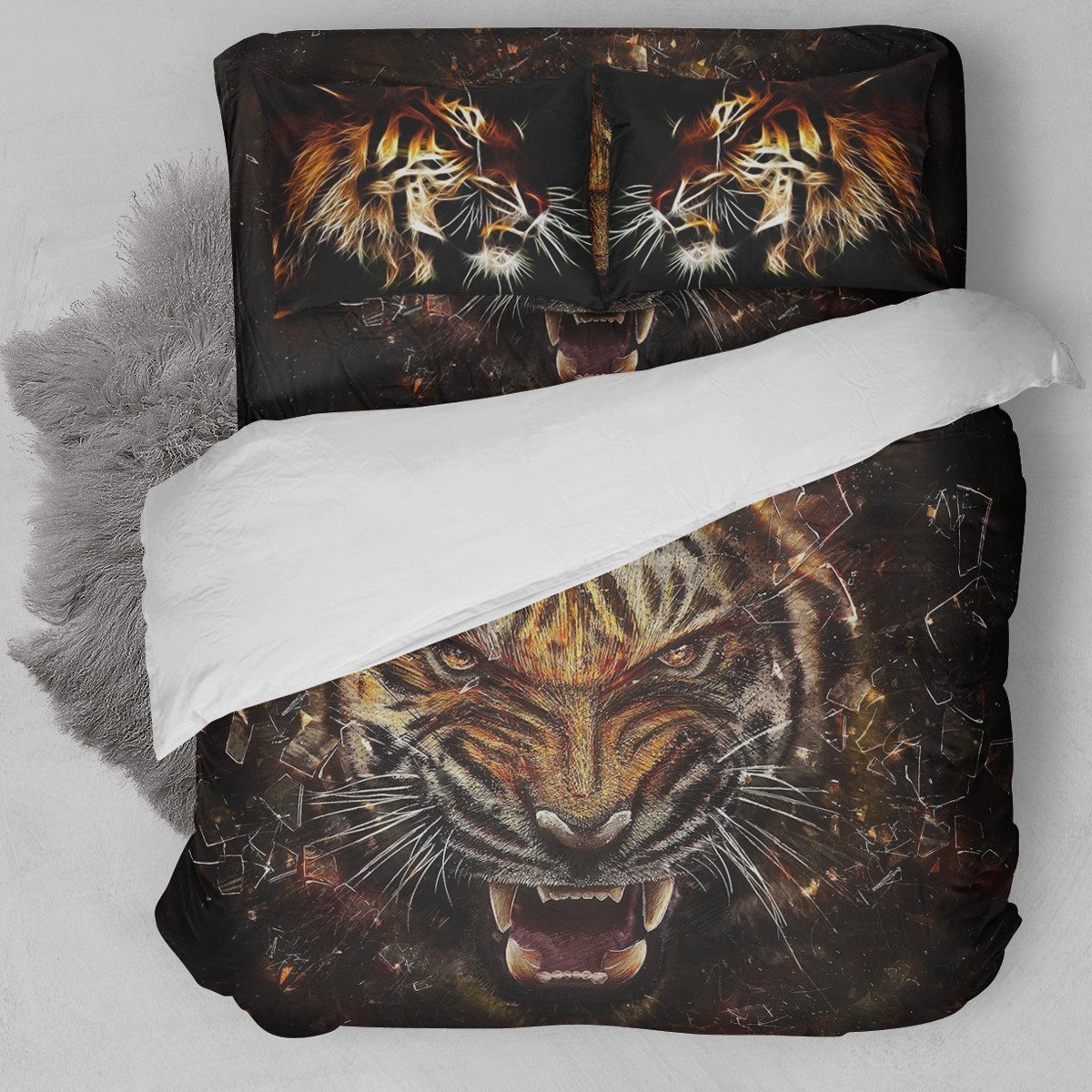 Tiger Roar Duvet Cover Bedding Set