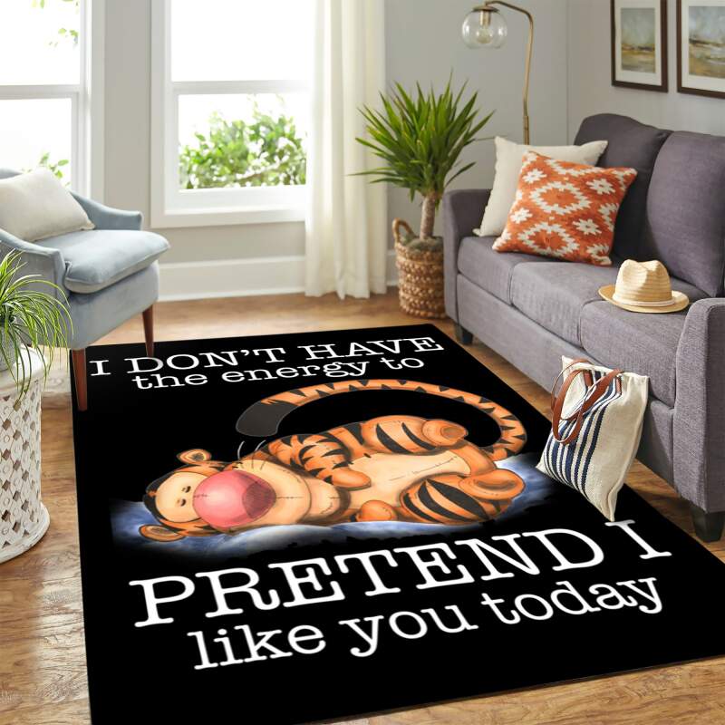 Tigger Cute Quote Carpet Area Rectangle Rug