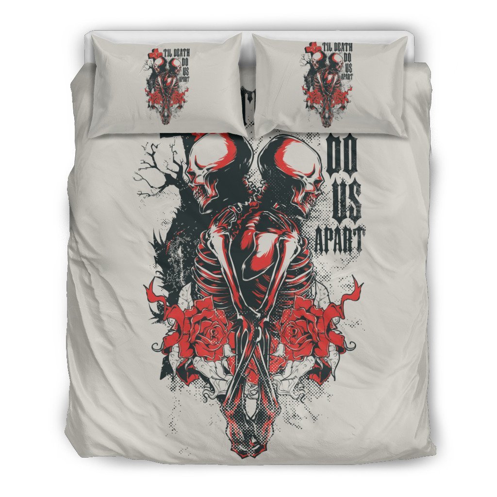 Til Death Do Us Apartkull 3D Customized Duvet Cover Bedding Set