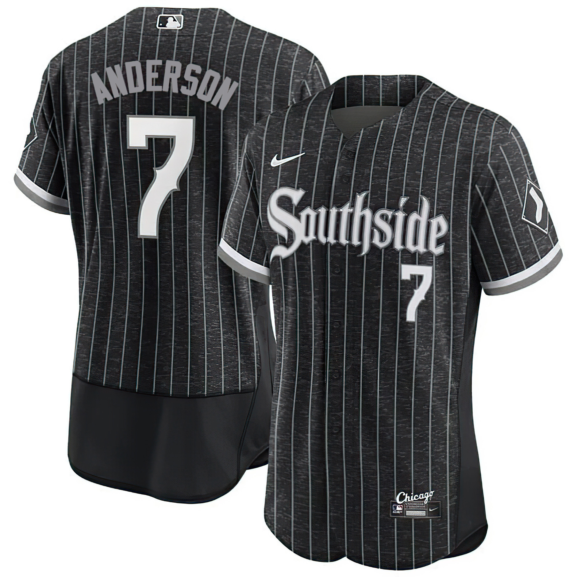 Tim Anderson Chicago White Sox Flex Base City Connect Southside Jersey - All Stitched