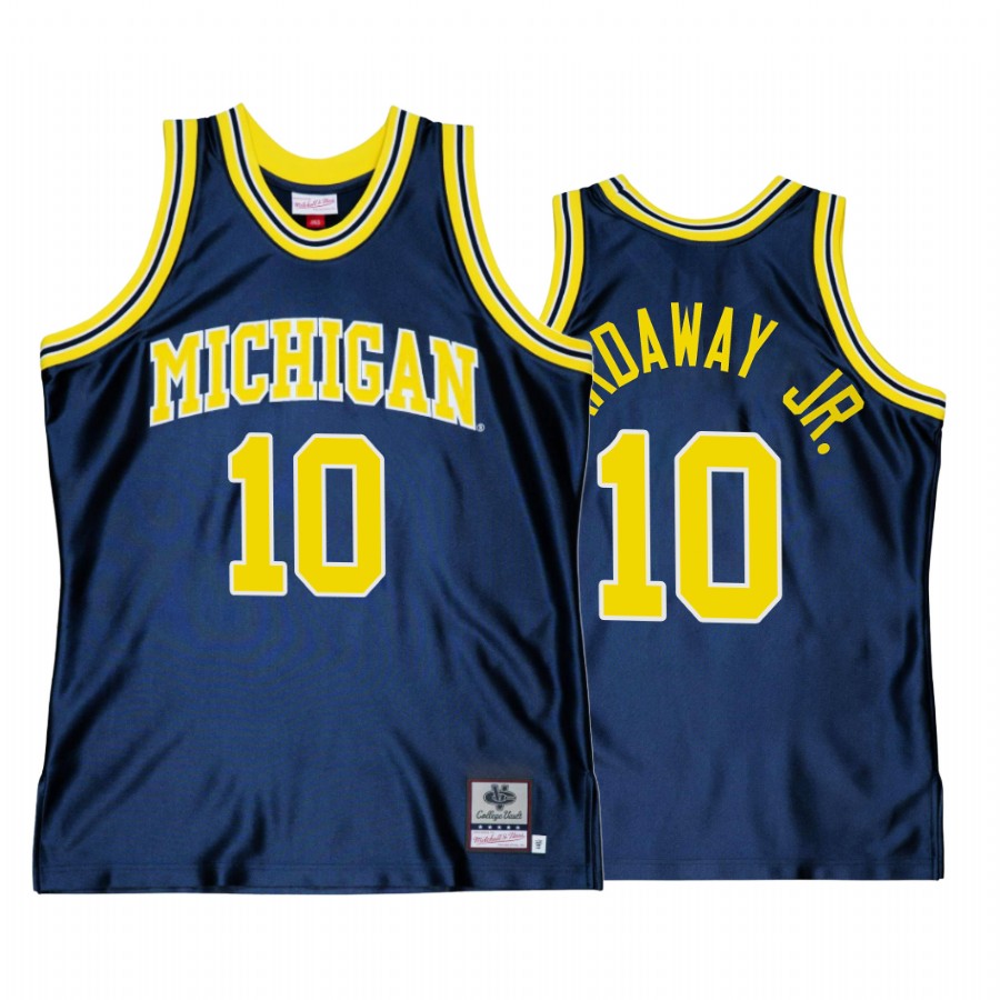 Tim Hardaway Jr. Michigan Wolverines Navy Jersey Throwback Alumni