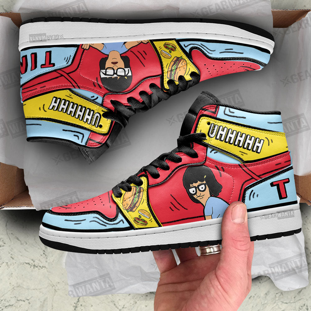Tina Bob’s Burger J1 Shoes For Cartoon Fans Sneakers, Air Jordan Hightop