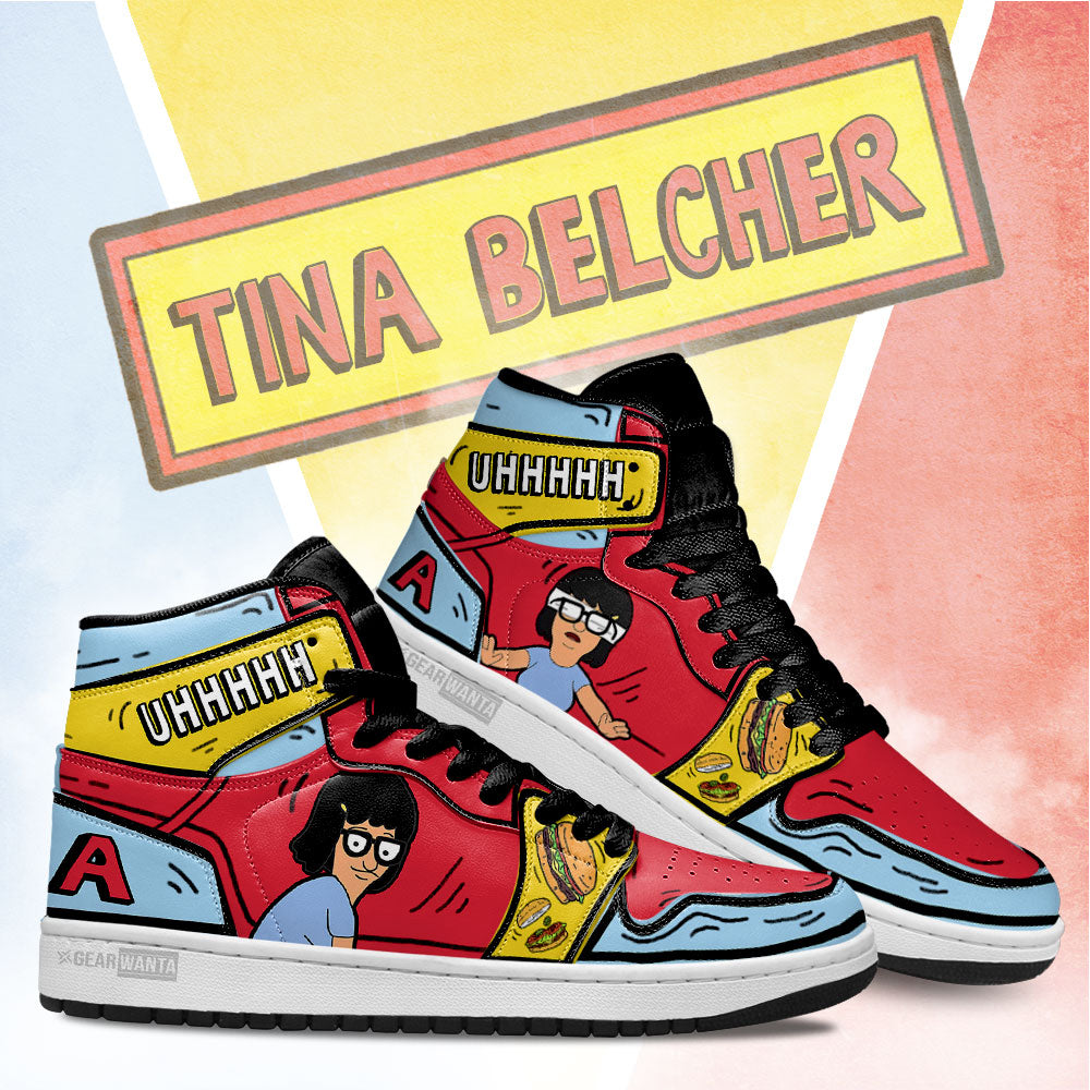 Tina Bob’s Burger J1 Shoes For Cartoon Fans Sneakers, Air Jordan Hightop