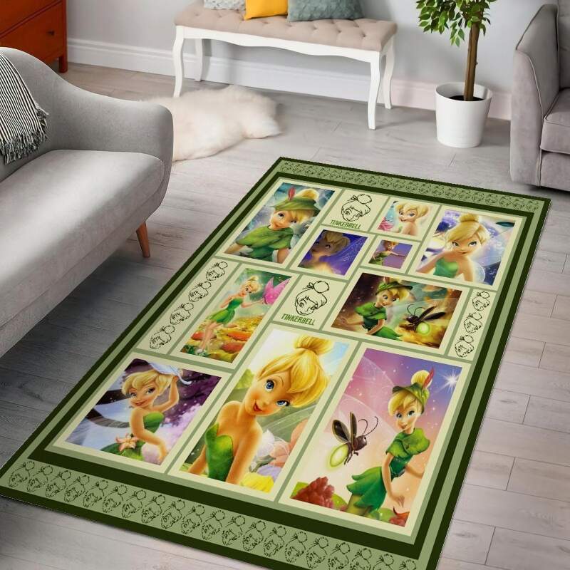 Tinker Bell Love Disney Decorative Floor Rectangle Rug