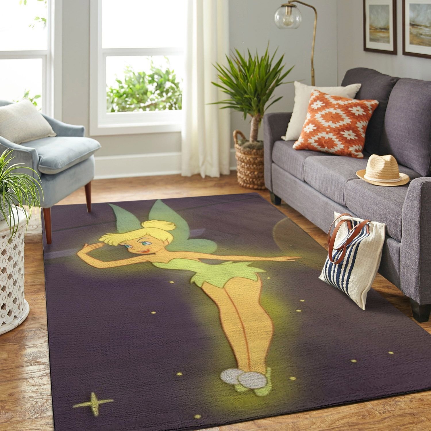 Tinkerbell Great Fairy Living Room Area Rectangle Rug