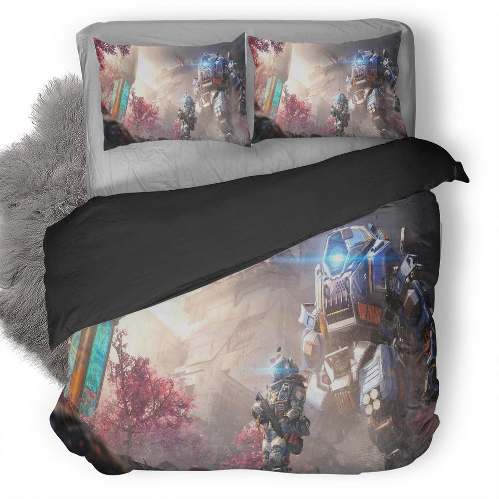 Titanfall Angel City 3D Customized Duvet Cover Bedding Set