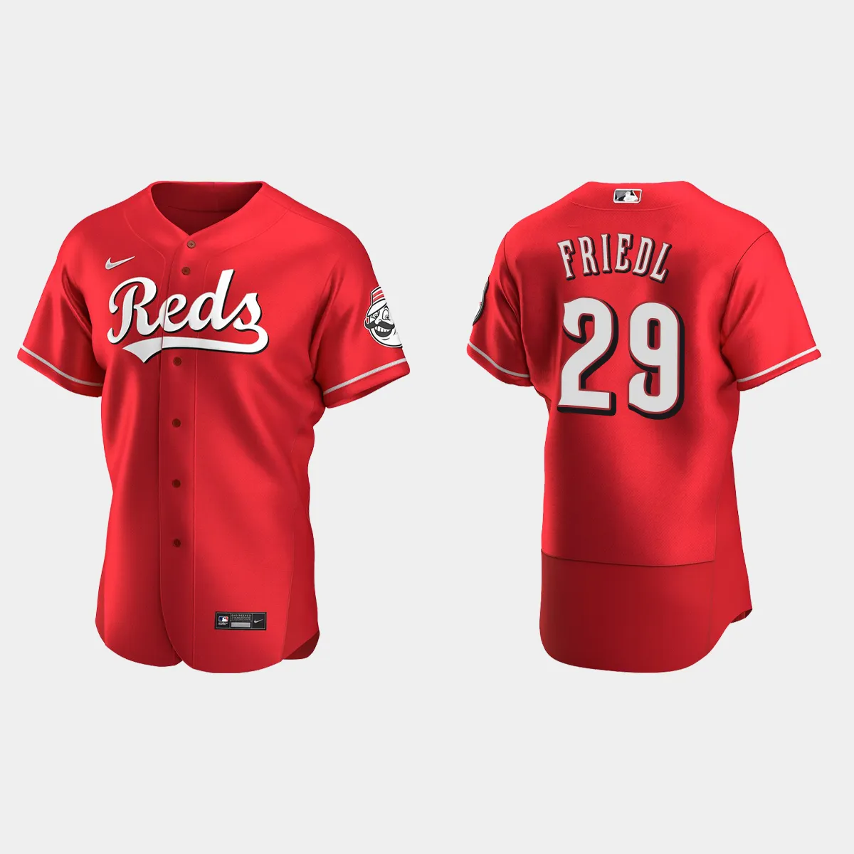 TJ Friedl Cincinnati Reds Alternate Jersey - Scarlet