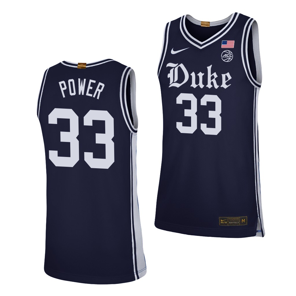 TJ Power Duke Blue Devils #33 Navy The Brotherhood Jersey