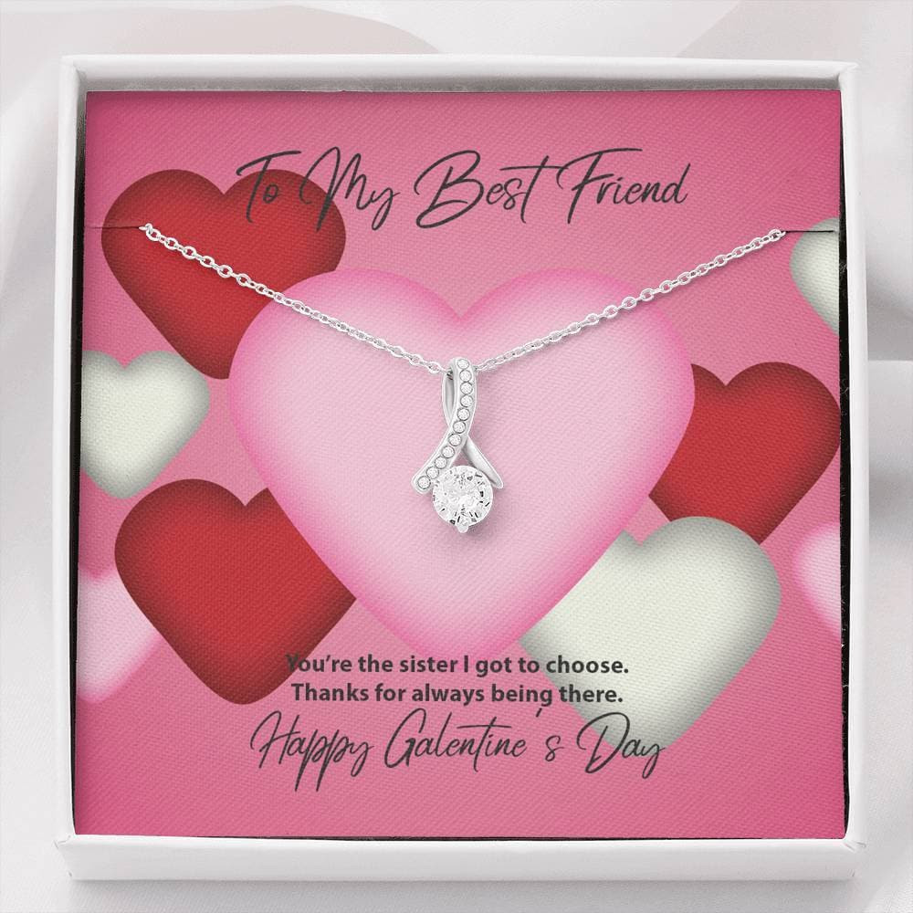To My Best Friend Galentine’s Day Alluring Beauty Necklace