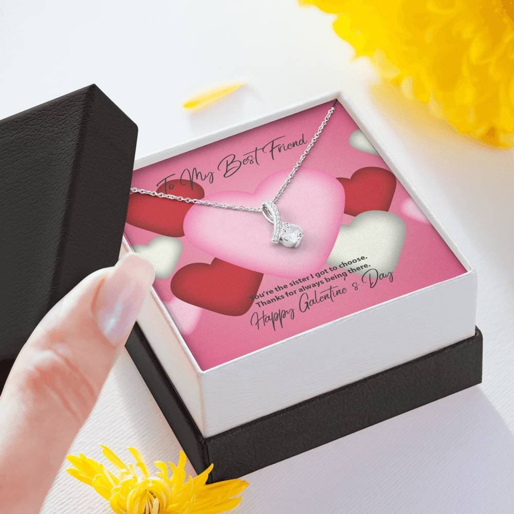 To My Best Friend Galentine’s Day Alluring Beauty Necklace