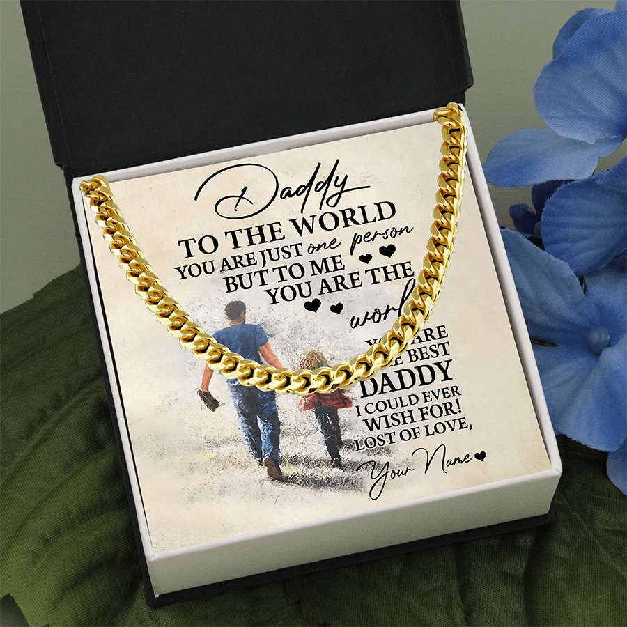 To My Dad Necklace, Gift From Son, Daddy To The World, Dad Necklace, Gifts For Dad, Dad Gift Necklace, Father’s Day Gift, My Amazing Dad