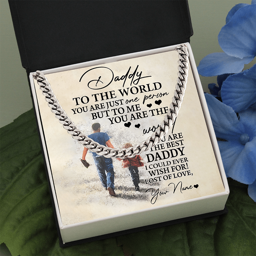 To My Dad Necklace, Gift From Son, Daddy To The World, Dad Necklace, Gifts For Dad, Dad Gift Necklace, Father’s Day Gift, My Amazing Dad