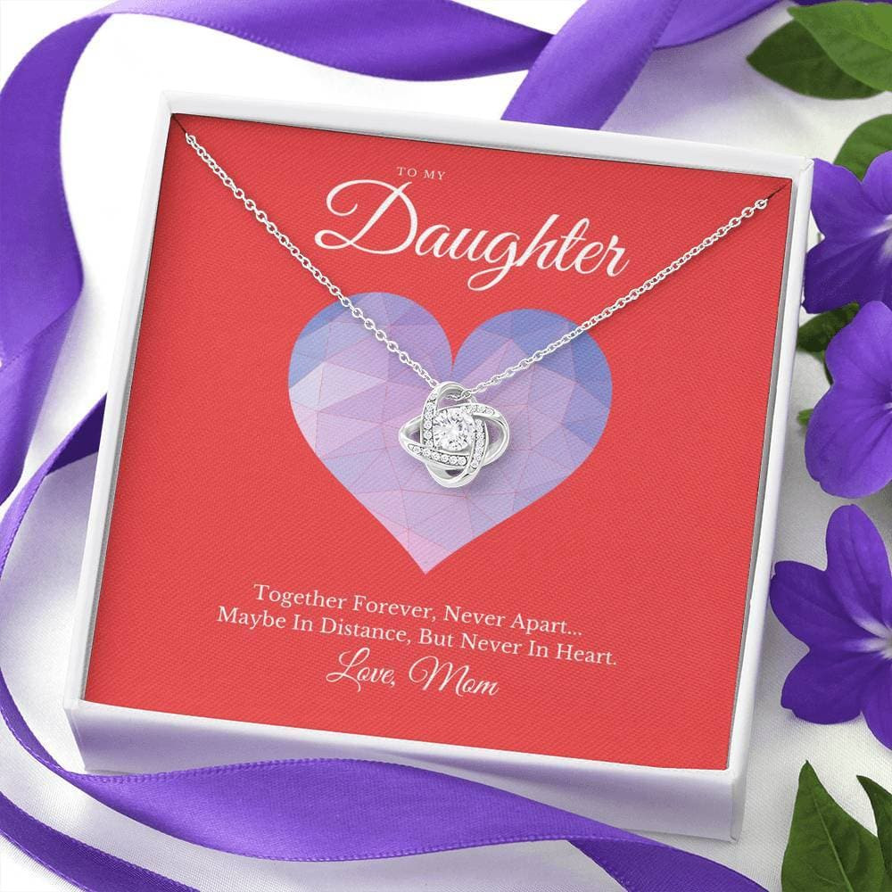 To My Daughter From Mom Love Knot Necklace