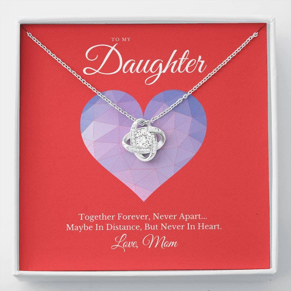 To My Daughter From Mom Love Knot Necklace