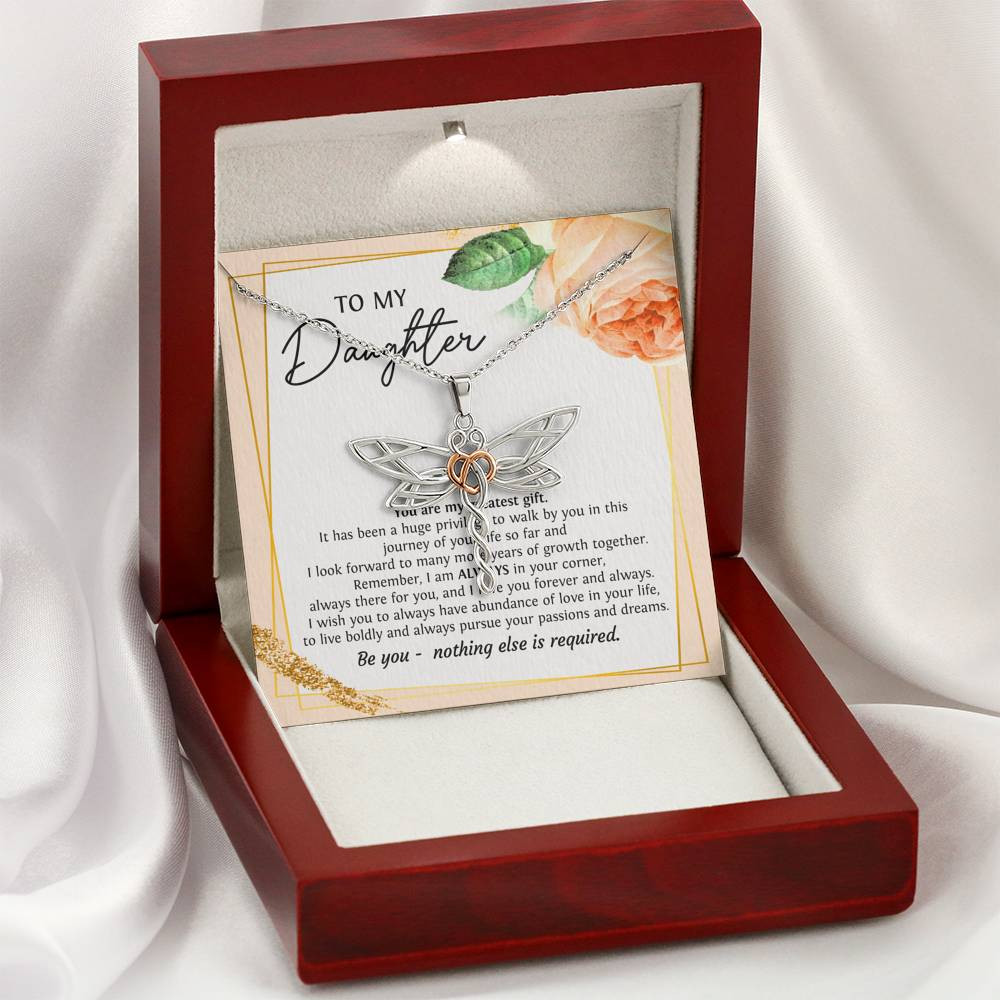 To My Daughter Gifts, You Are My Greatest Gift, Dragonfly Necklace For Women, Birthday Present Ideas From Mom Dad