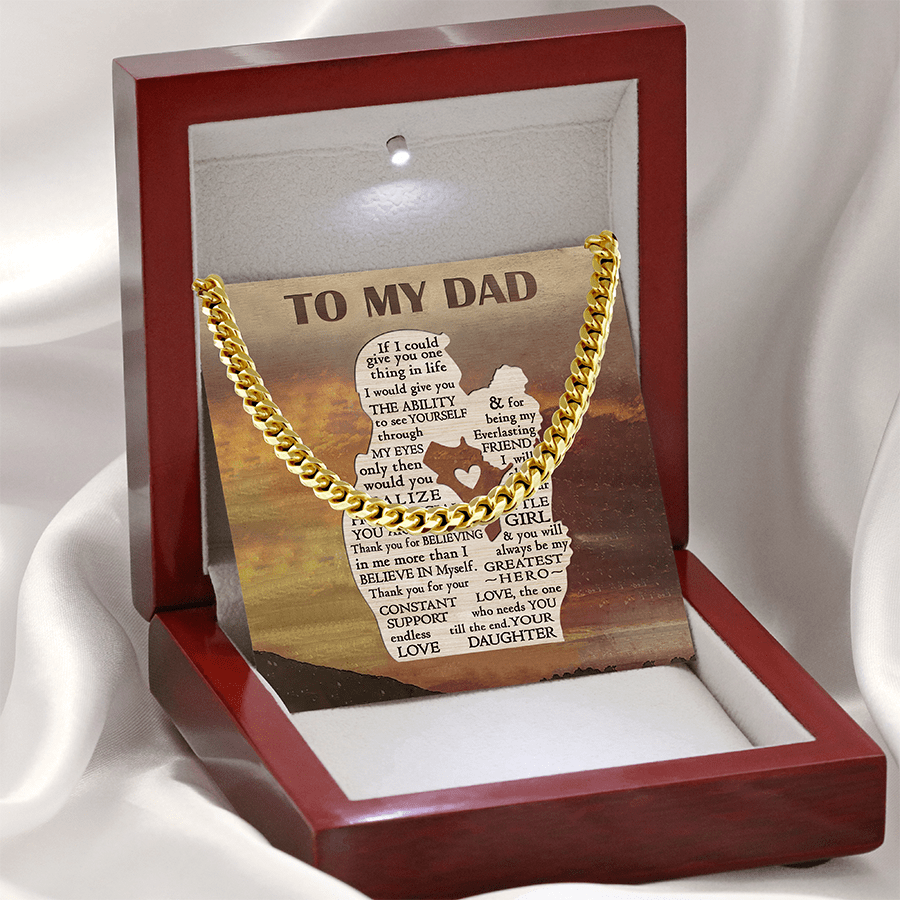 To My Dear Dad, Gift From My Children, Papa Gift, Jewelry for Father, Necklace For Dad