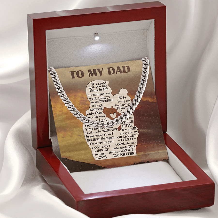 To My Dear Dad, Gift From My Children, Papa Gift, Jewelry for Father, Necklace For Dad