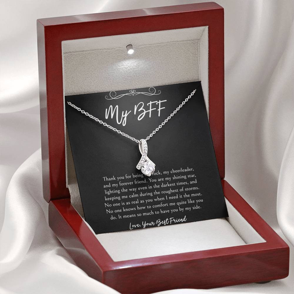 To My Friend Gifts, It Means So Much To Have You By My Side, Alluring Beauty Necklace For Women, Birthday Present Idea From Bestie