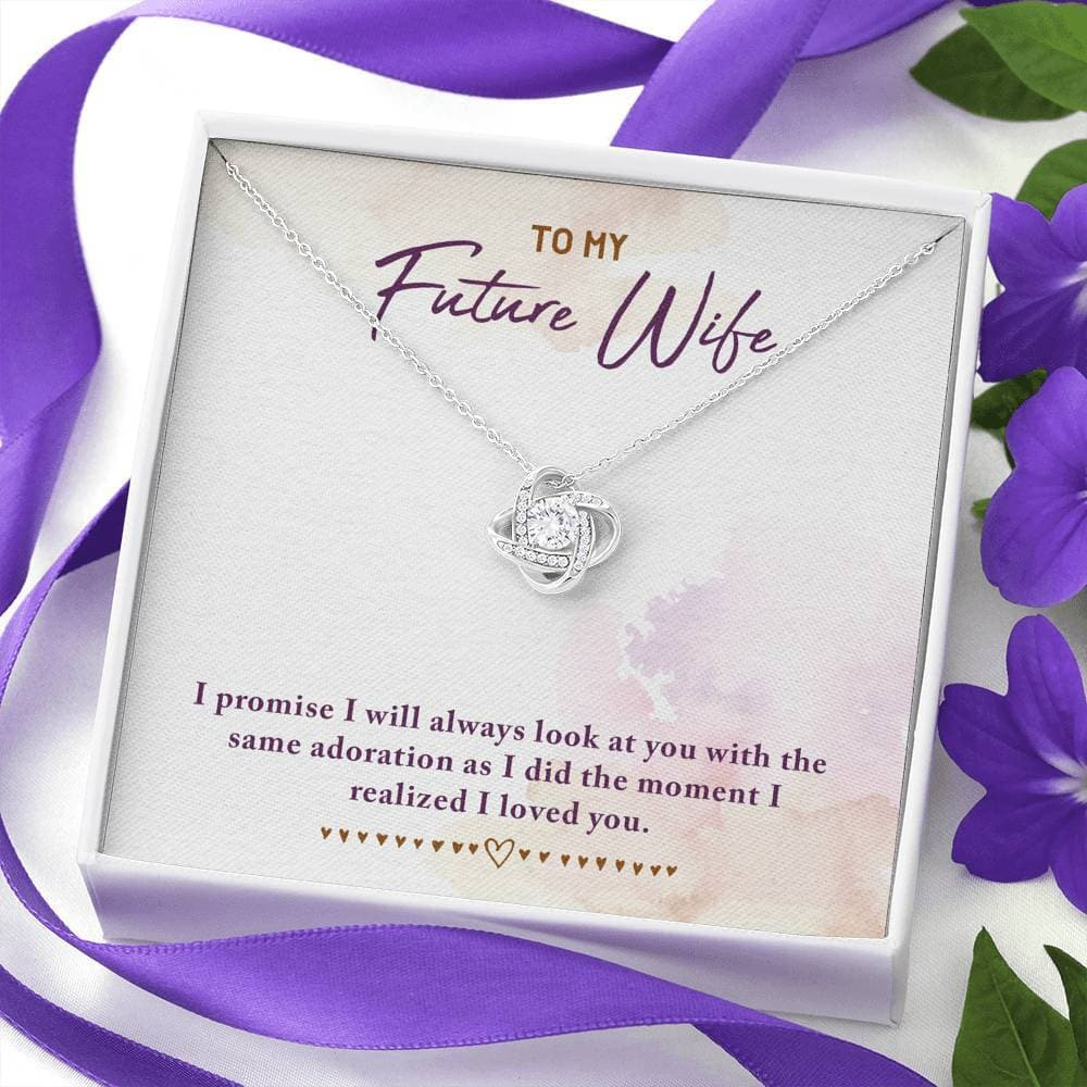 To My Future Wife Love Knot Necklace