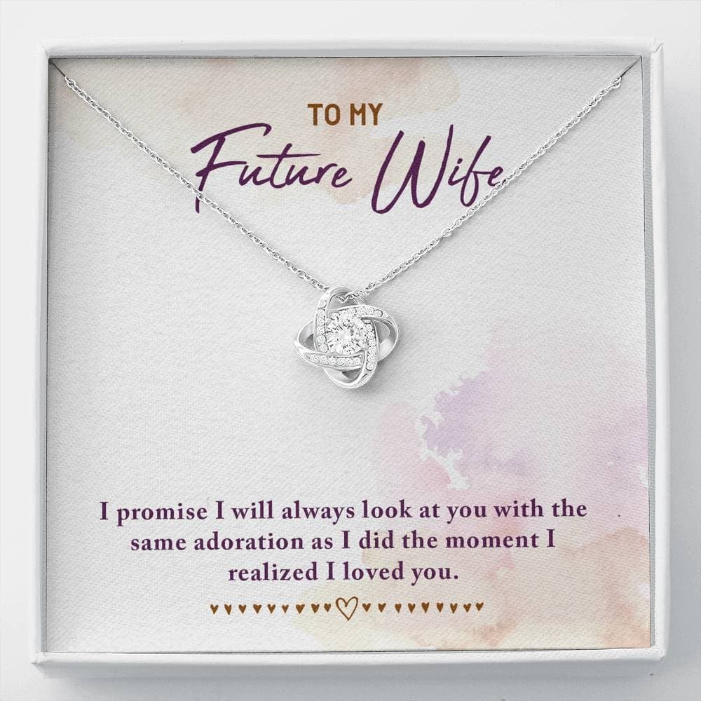 To My Future Wife Love Knot Necklace