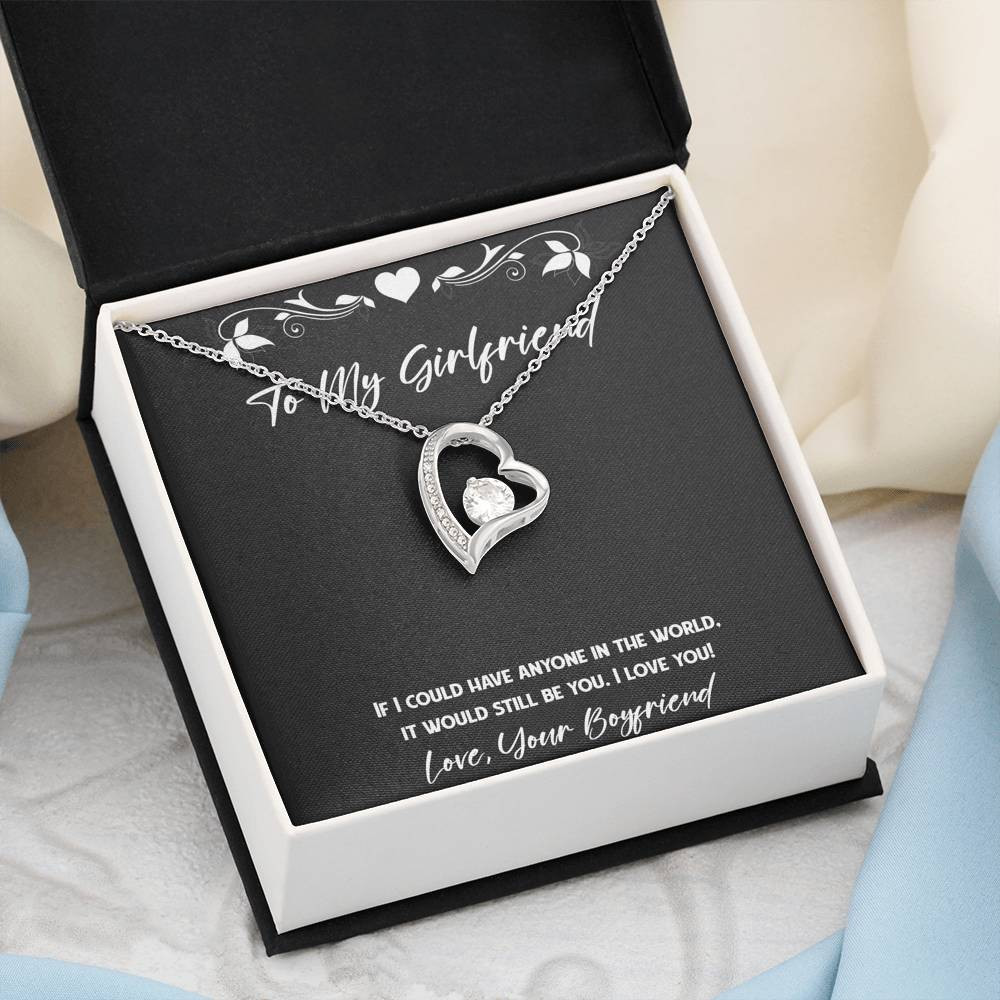 To My Girlfriend, It Would Still Be You, Forever Love Heart Necklace For Women, Anniversary Birthday Valentines Day Gifts From Boyfriend