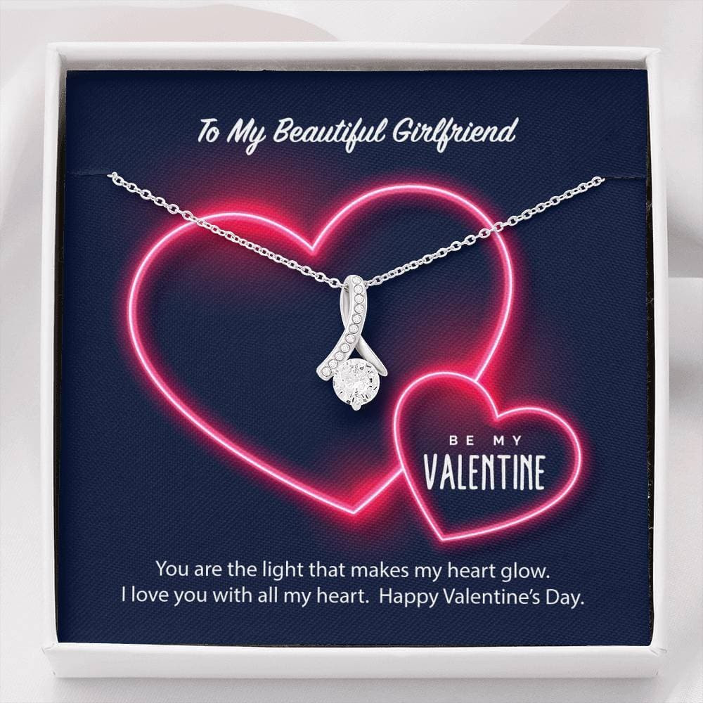 To My Girlfriend Be My Valentine Alluring Beauty Necklace