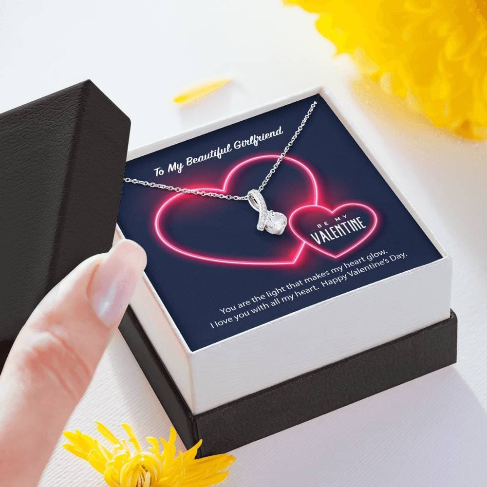 To My Girlfriend Be My Valentine Alluring Beauty Necklace