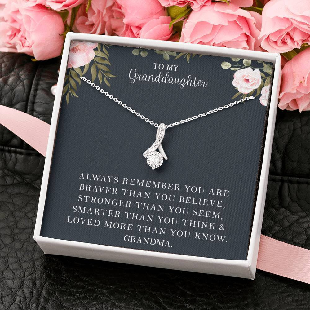 To My Granddaughter- Love You Grandma – Alluring Necklace