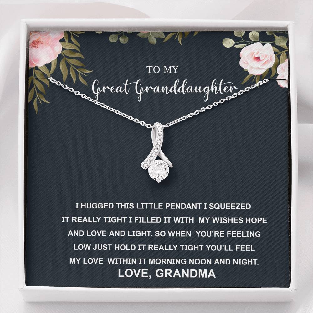 To My Great Granddaughter- Love You Grandma – Alluring Necklace