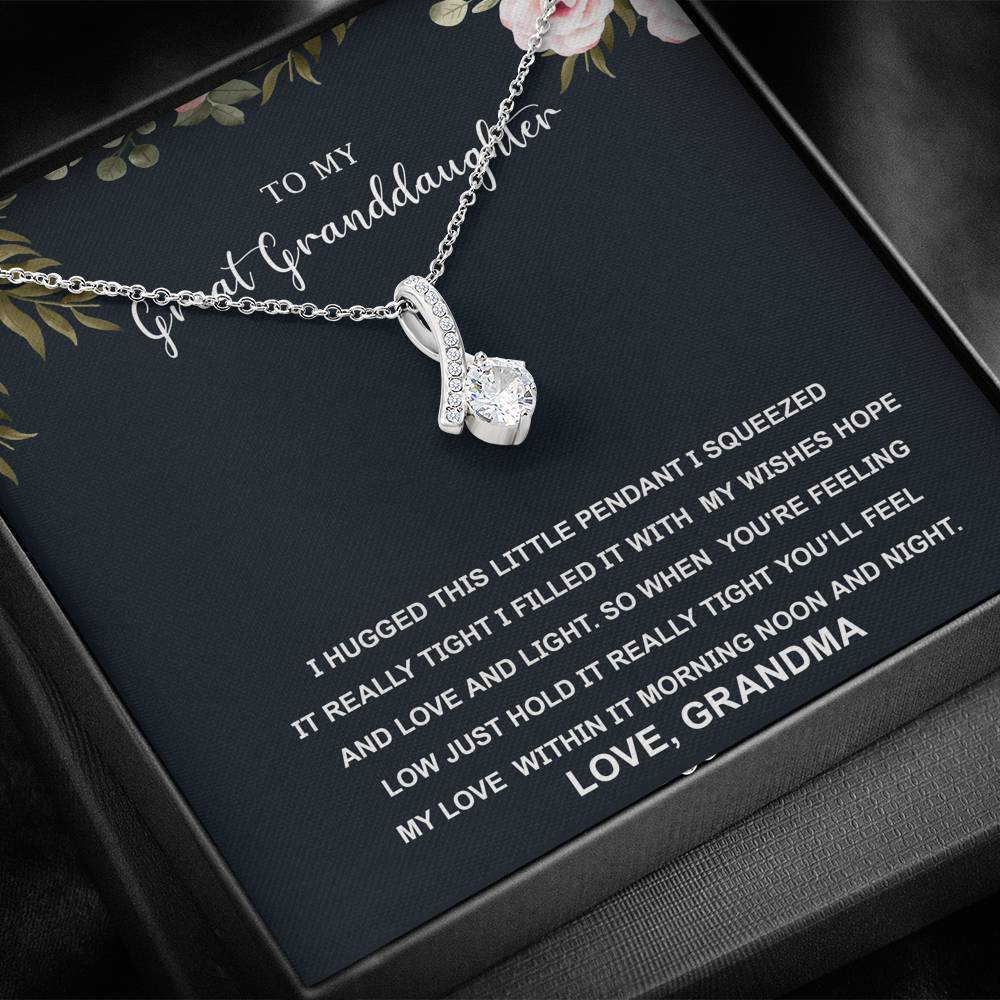 To My Great Granddaughter- Love You Grandma – Alluring Necklace