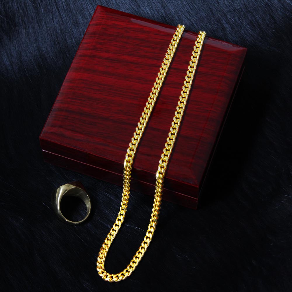 To My Husband Necklace – Perfect Freaking Man, I Love You Unconditionally, Birthday Gift, Anniversary, Perfect Gift for Idea, Cuban Link Chain